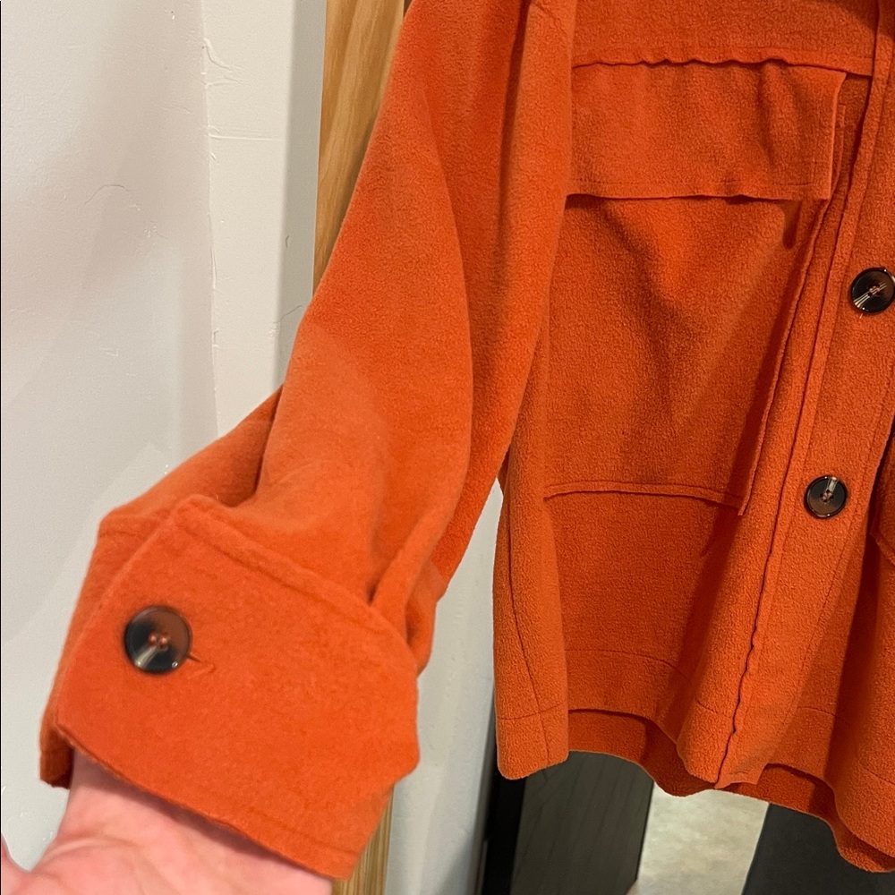 Orange Utility Jacket - Picture 3 of 5